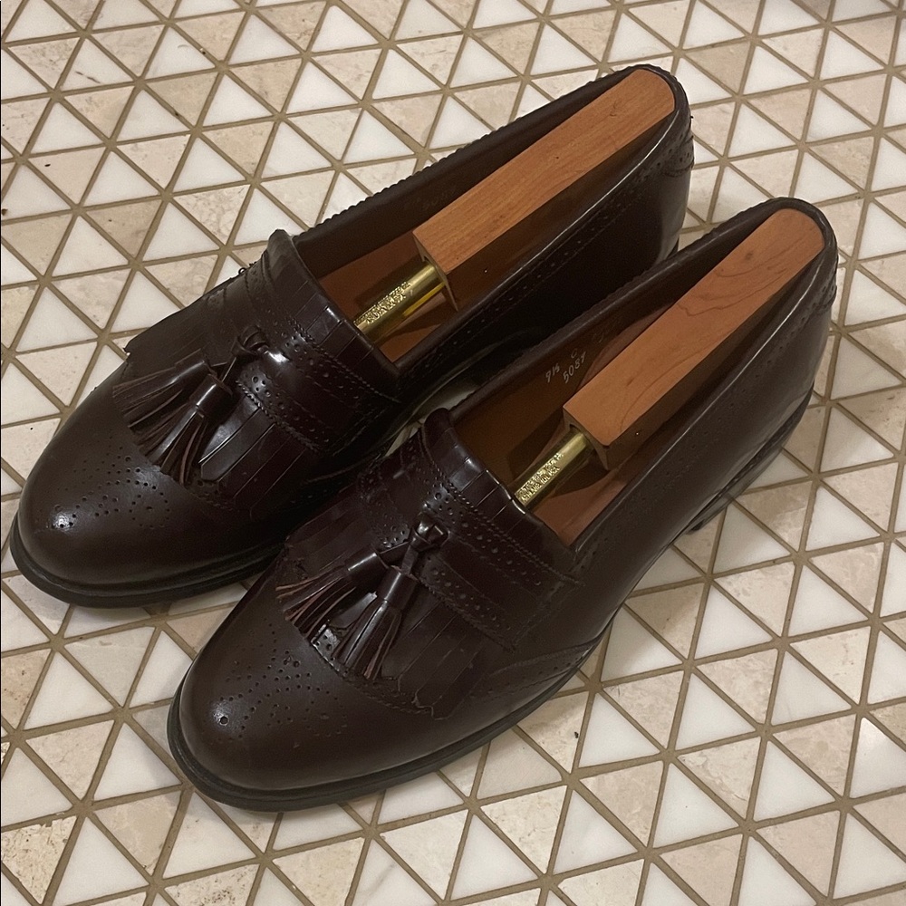 Allen Edmonds “Bridgeton” Leather Tassel Kiltie Loafers Men’s Size 9.5